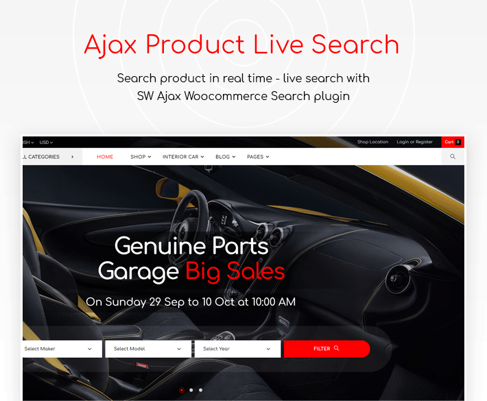 GoAuto - Auto Parts Store Elementor WooCommerce WordPress Theme