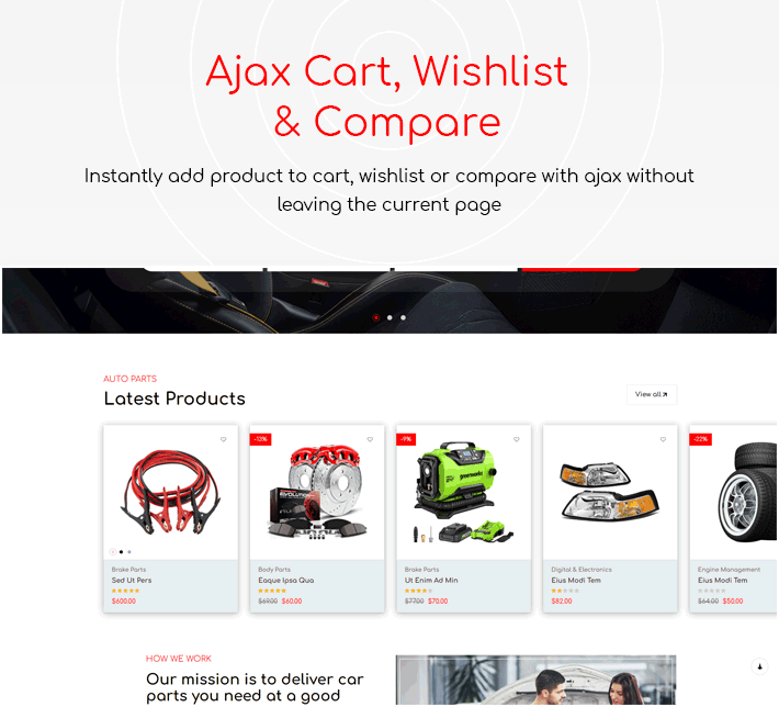 GoAuto - Auto Parts Store Elementor WooCommerce WordPress Theme