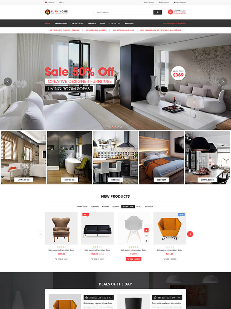 FurniHome - Furniture WooCommerce WordPress Theme