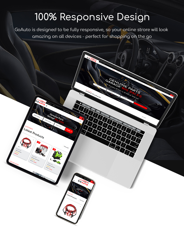 GoAuto - Auto Parts Store Elementor WooCommerce WordPress Theme
