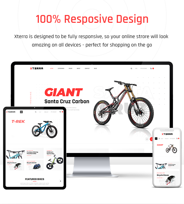 Xterra - Bike & Accessories Shop Elementor WordPress Theme
