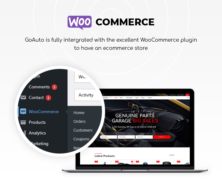 GoAuto - Auto Parts Store Elementor WooCommerce WordPress Theme