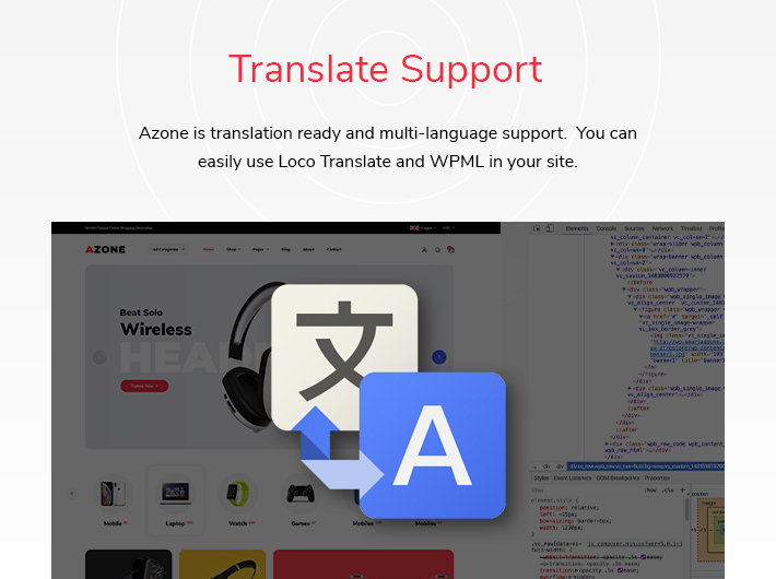 Azone - Electronics & Tech Shop Elementor WooCommerce WordPress Theme