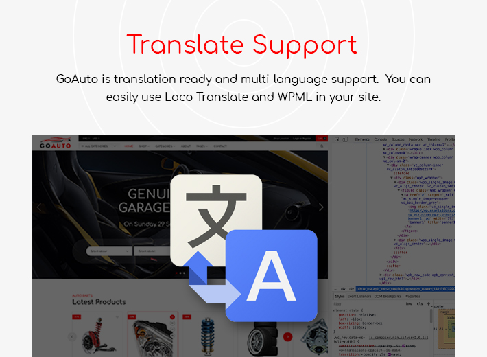 GoAuto - Auto Parts Store Elementor WooCommerce WordPress Theme