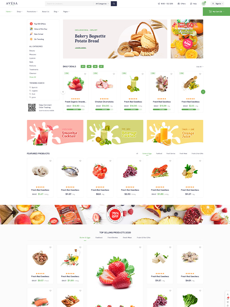 Avesa - Beauty, Cosmetics Store Elementor WooCommerce WordPress Theme