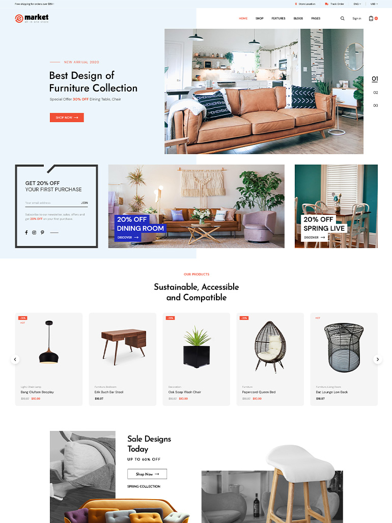 eMarket - Multi-Vendor MarketPlace Elementor WordPress Theme