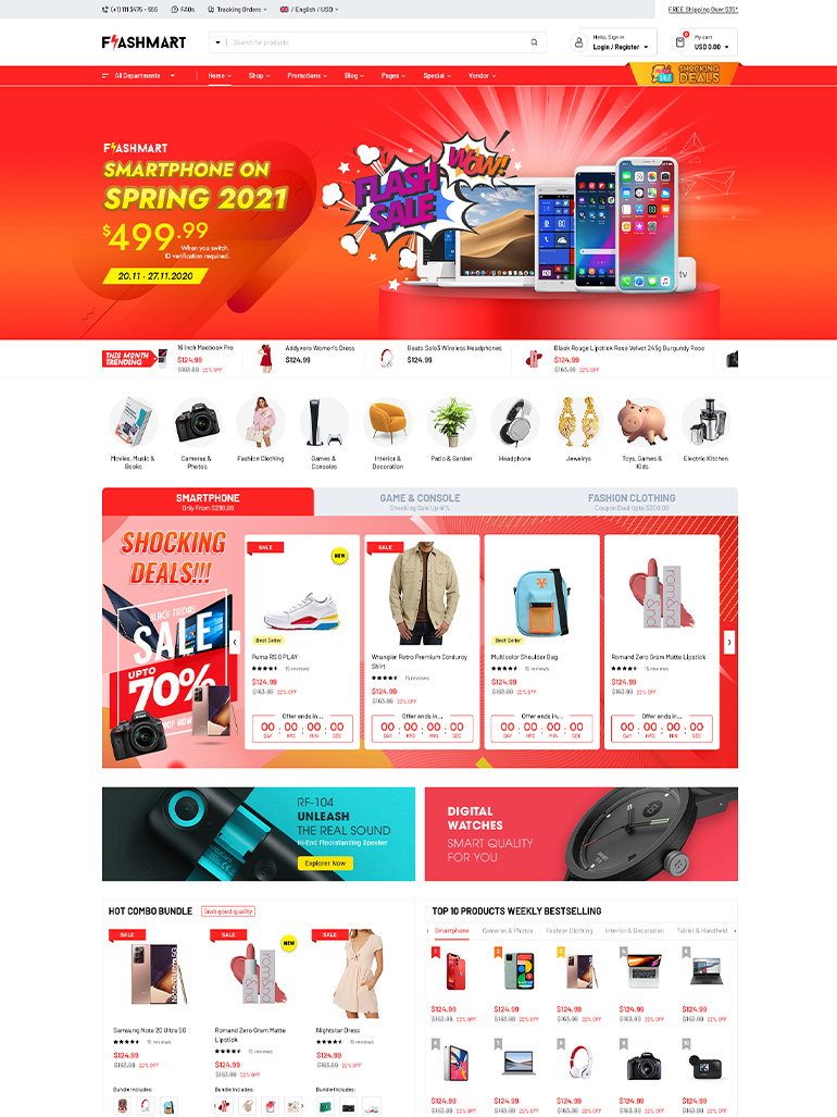 FlashMart - Multipurpose Elementor WooCommerce WordPress Theme