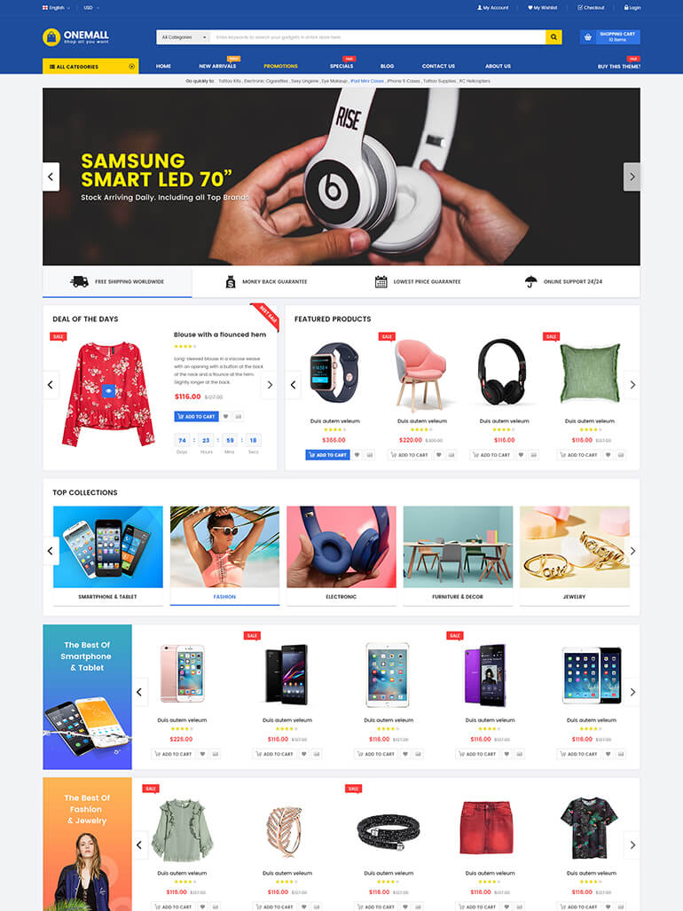 OneMall- Flexible Multivendor WooCommerce WordPress Theme