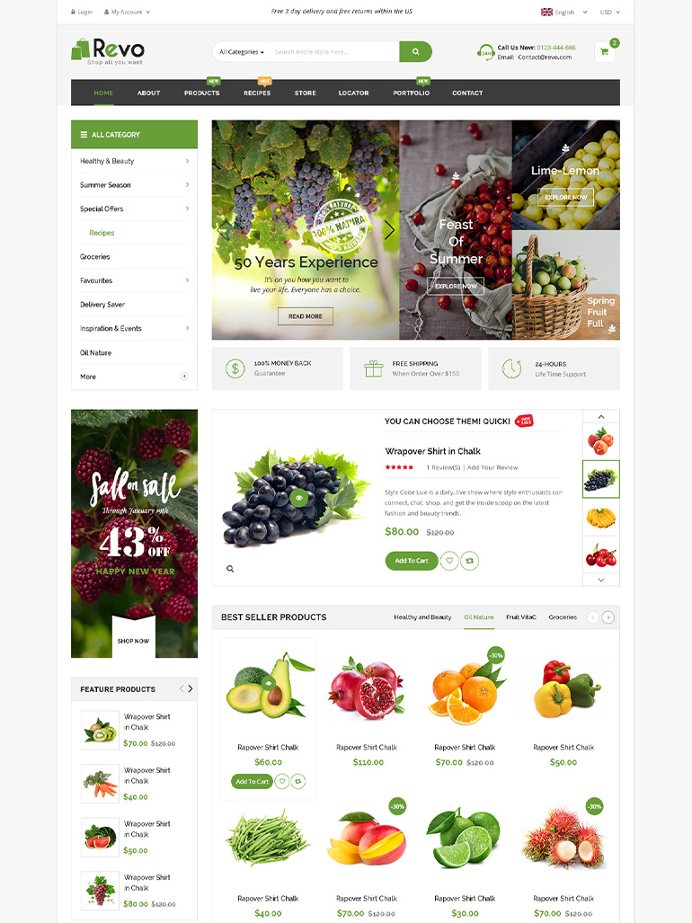 Revo - Best-Selling Multipurpose WooCommerce Theme