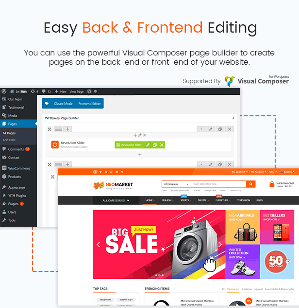 Modern Multi Vendor WooCommerce Theme - NeoMarket 