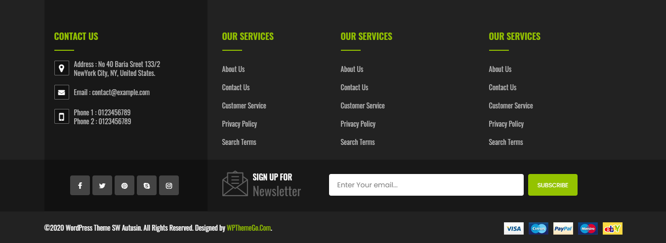 footer
