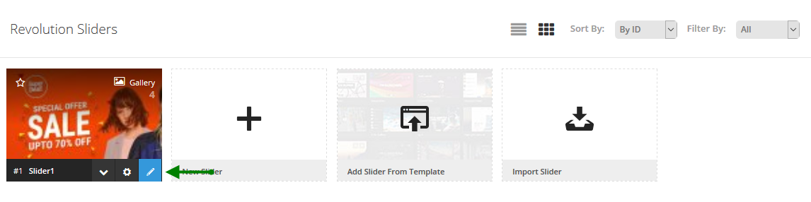 revolution slider