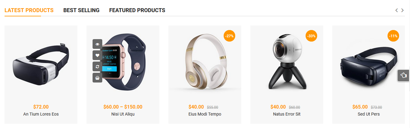 SW WooCommerce Tab Slider
